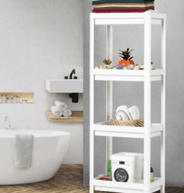 BEYAZ DİKDÖRTGEN RAF ÜNİTESİ PLASTİK (4172)