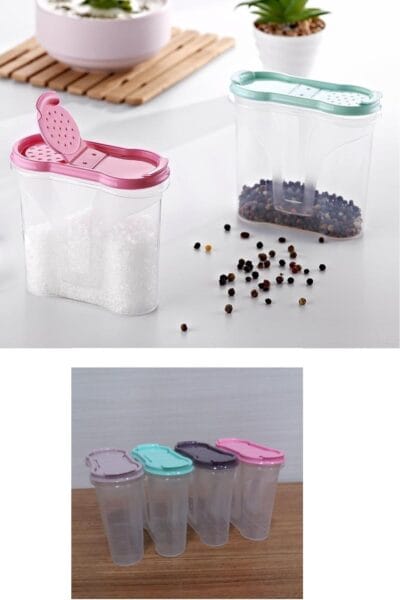 Plastik Kapaklı Majör Baharatlık Baharat Saklama Kutusu Kabı (4172)