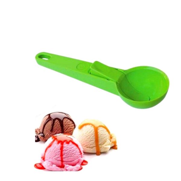 Pratik Mandallı Plastik Dondurma Servis Sunum Kepçesi Kaşığı (4172) - Görsel 5