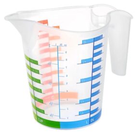 500 ml Renkli Dereceli Sert Plastik Mutfak Ölçü Kabı (4172)