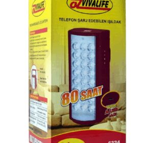 Telefon Şarj Edebilen Şarjlı Işıldak 24 LED USB 80 Saat Kesintisiz Işık (4172)