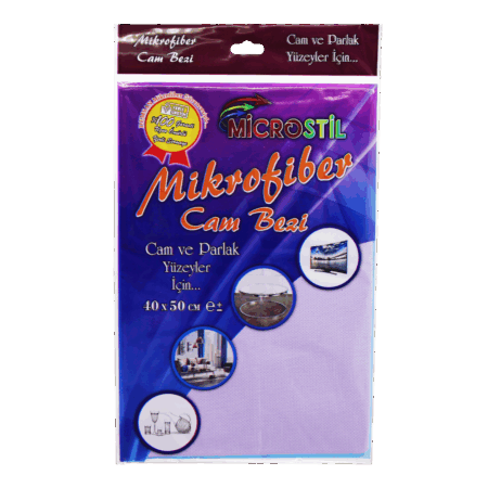 40X50CM MİKROFİBER TEMİZLİK CAM BEZİ (4172)