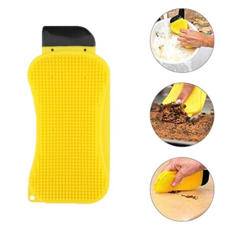 Çok Fonksiyonlu Deterjan Hazneli Pratik Bulaşık Yıkama Fırçası (4172)