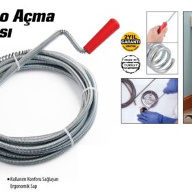 Lavabo Ve Gider Boruları Açacağı - Lavabo Açma Sustası - 8Metre (4172)