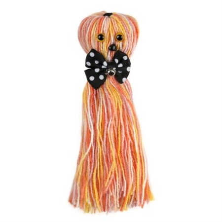 Ahtapot Şekilli Zilli Ve İpli Rengarenk Püsküllü Sevimli Kedi Oyuncağı (4172)