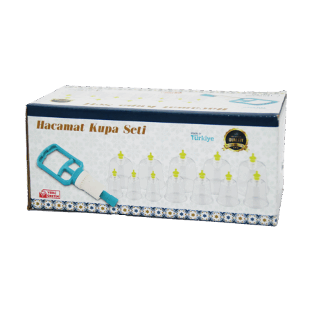 12 PARÇA  HACAMAT KUPA MASAJ SETİ (4172)