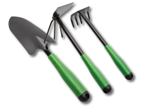 3 Parça Bahçe Seti - Çapa Tırmık Kazma Set (4172)