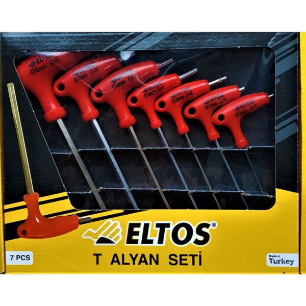 Alyan Takımı 7 Parça T Tipi Allen - Eltos (4172) - Görsel 2