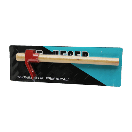 VAKUMLU KIRMIZI KESER AHŞAP SAPLI (4172)