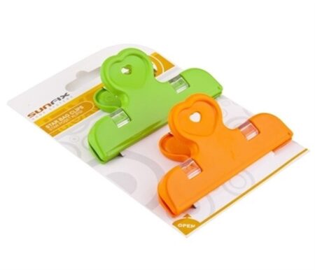 2'li Pratik Torba Paket Ve Poşet Kapatıcı Kilitli Klips Mandal (4172)