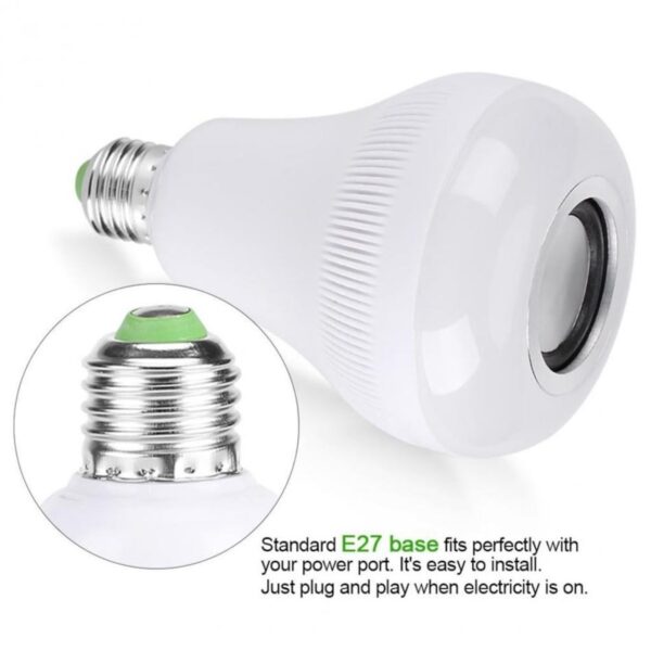 Kumandalı Bluetooth Hoparlör Ampul LD-37 (4172) - Görsel 5