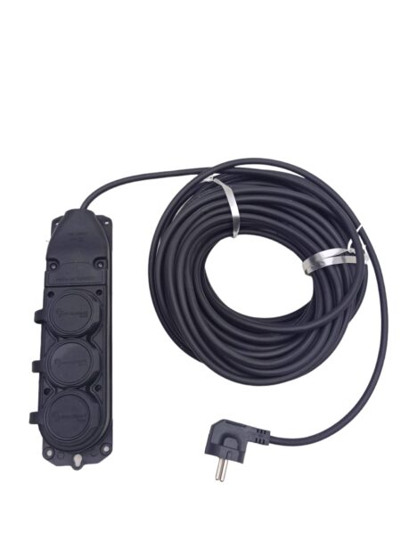 3LÜ 20 MT UZATMA KABLOSU ÇANTALI KAUÇUK PRİZ 3X1.5 CCA KABLO (4172)