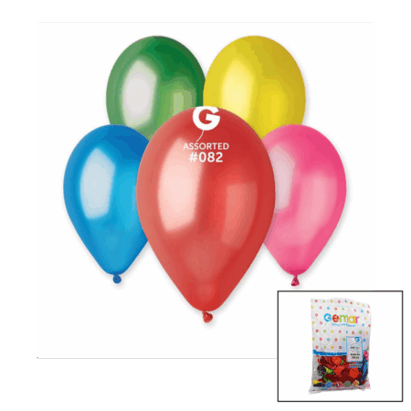 GM-110-82 METALİK - KARIŞIK BALON 11'' - 28CM - 100 PARÇA (4172)