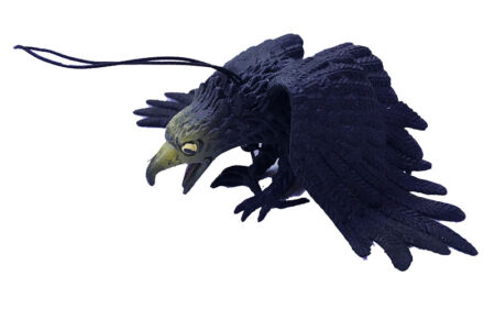 Siyah Renk Yumuşak Plastik Şaka Kartal Yarasa Anahtarlık Şaka Malzemesi (4172)