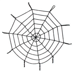 Halloween Cadılar Bayramı Örümcek Ağ Dekor Siyah 1.5 Metre (4172)