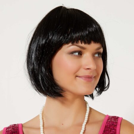 Siyah Renk Parti Peruğu Küt Saç (4172)