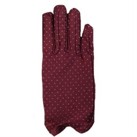 Bordo Renk Puanlı Çocuk Eldiveni (4172)