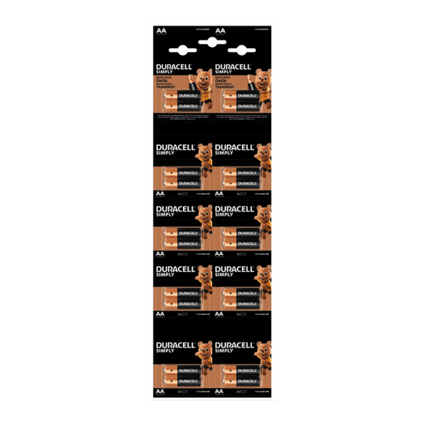 DURACELL KALEM PİL ALKALİN 20 PARÇA (4172)