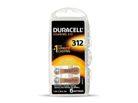DURACELL 312 İŞİTME CİHAZ KULAK PİLİ 6 PARÇA  KUTU (4172)
