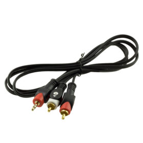 2 RCA ERKEK + 3.5 MM STEREO ERKEK 1.5 METRE 1.KALİTE KABLO (4172)