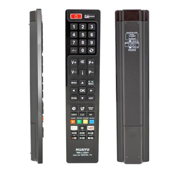 HUAYU KL RM-L1200+ VESTEL YOUTUBE - NETFLIX TUŞLU LCD-LED TV KUMANDA (4172)