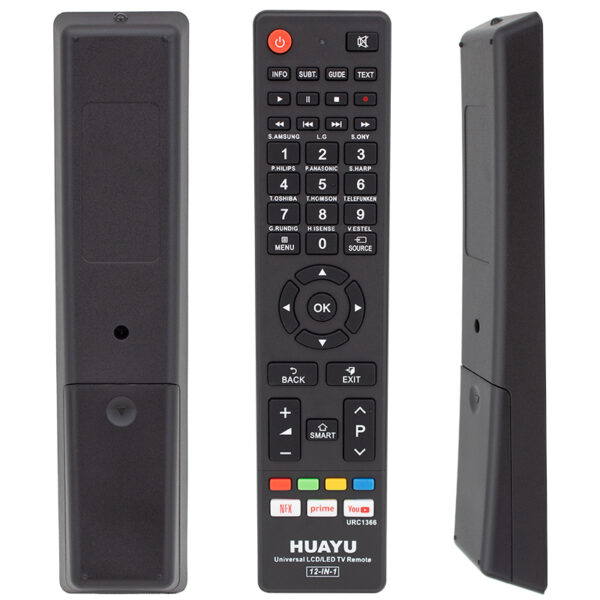 HUAYU URC1366 12 IN 1 NETFLIX PRIME YOUTUBE TUŞLU UNIVERSAL AKILLI KUMANDA BLİSTERLİ (4172)
