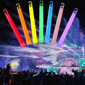 Karanlıkta Yanan Asılabilir ip Aparatlı Glow Stick Kolye Glow Stick Lamba 6 Adet 6 Renk 15 cm (4172)