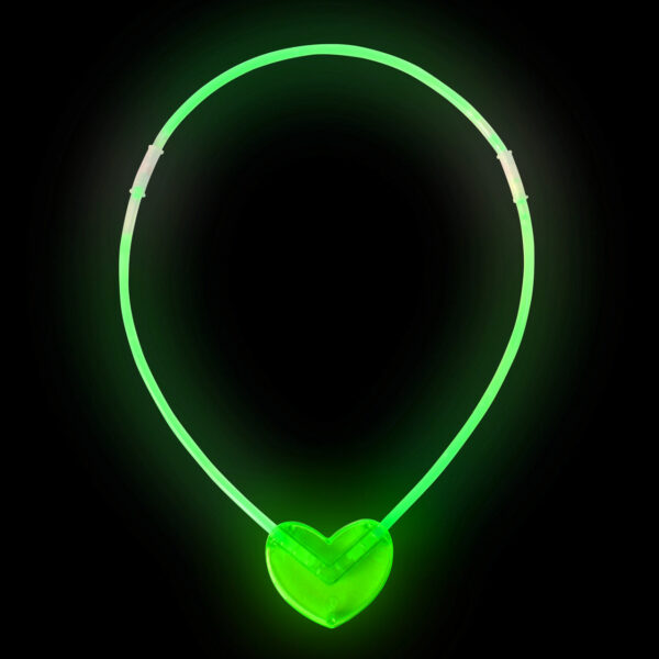 Karanlıkta Yanan Glow Stick Kalp Şekilli Kolye 6 Renk 6 Adet (4172) - Görsel 4