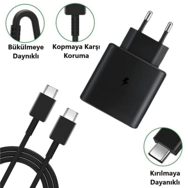 65W Hızlı Şarj Edebilen TYPE C uçlu Şarj Aleti (K0) - Görsel 5