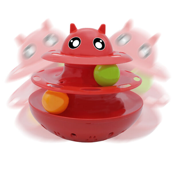 Nunbell Shaking Circular Turntable Cat And Dog Toy - Görsel 2
