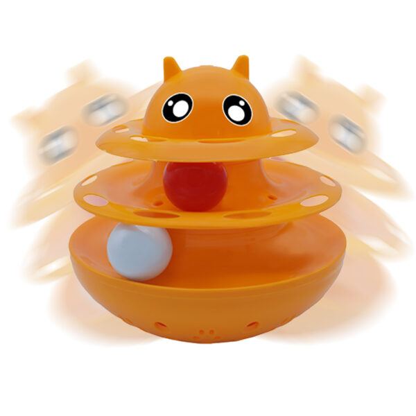 Nunbell Shaking Circular Turntable Cat And Dog Toy - Görsel 5