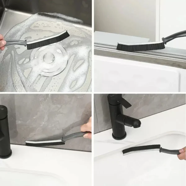 2li Çok Amaçlı Multi Ince Temizlik Fırçası Derz Arası Banyo Mutfak Lavabo Detay Temizleme Fırçası (4172) - Görsel 4