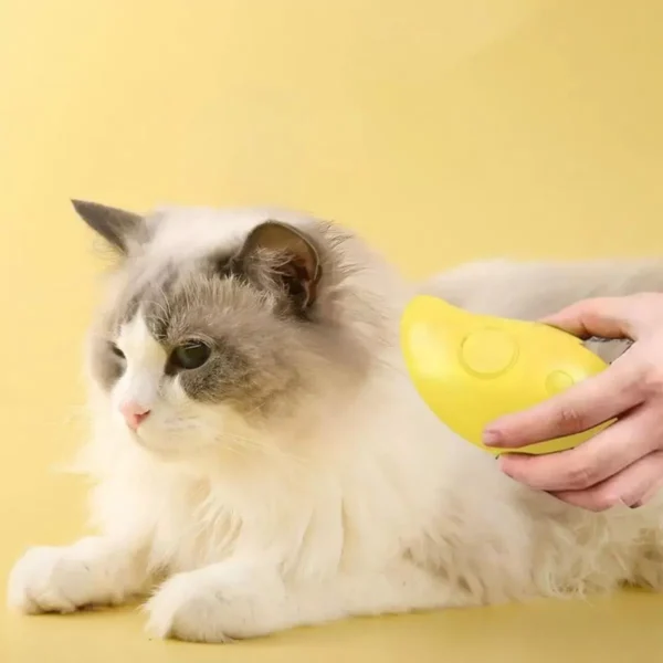Buharlı Yumuşak Silikon Uçlu Kedi &amp; Köpek Tüy Tarama Tarağı Yıkama Fırçası (4172) - Görsel 3