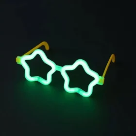 Yıldız Glow Gözlük - Yıldız Şekilli Glow Stick Gözlüğü - Glow Partisi Gözlük 12 Adet (4172)