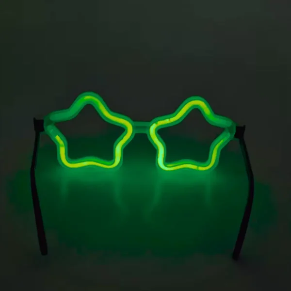 Yıldız Glow Gözlük - Yıldız Şekilli Glow Stick Gözlüğü - Glow Partisi Gözlük 12 Adet (4172) - Görsel 5