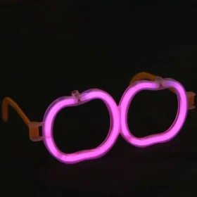 Glow Stick Elma Gözlük - Glow Partisi Gözlüğü - Glow Stick Gözlük 12 Adet (4172)