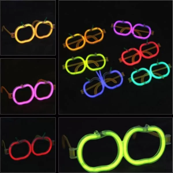 Glow Stick Elma Gözlük - Glow Partisi Gözlüğü - Glow Stick Gözlük 12 Adet (4172) - Görsel 5