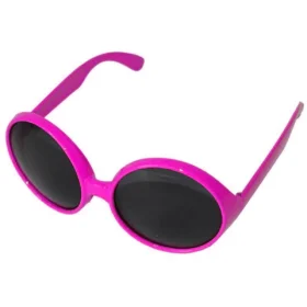 Yuvarlak Yeşilçam 80 li 90 lı Yıllar Parti Gözlüğü Retro Pembe Renk (4172)