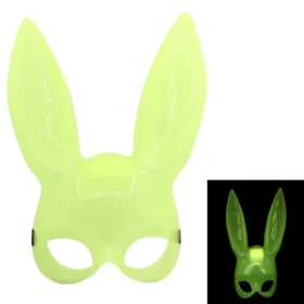 Karanlıkta Yanan Glow Floresan Tavşan Maskesi 32x22 cm (4172)