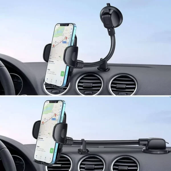 Ayarlanabilir Vakum Kilitli Cam Ve Torpidoya Takılabilen Telefon Tutucu (4172) - Görsel 5