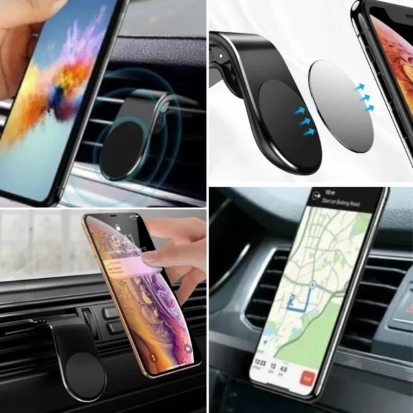 Havalanndırma Izgarasına Takılabilen Mandallı Mıknatıslı Oto Araç Içi Manyetik Telefon Tutucu (4172) - Görsel 4