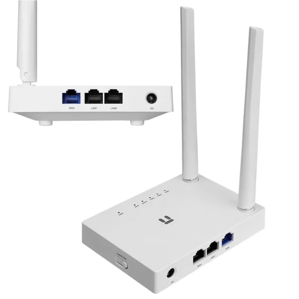 300MBPS 2.4GHZ 1*WAN+2*LAN 2*5DBI ANTEN AP+REPEATER+WISP SMART KABLOSUZ ROUTER (4172)