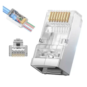 CAT6 METAL EZ PLUG YENİ NESİL 8P/8C AÇIK UÇLU SOKET (100LÜK PAKET) (4172)