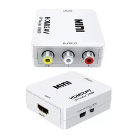 HDMI TO RCA MİNİ MODEL 1920X1080 PLASTİK KASA ÇEVİRİCİ KONVERTÖR (4172)