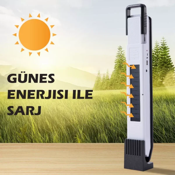 T2 58 LEDLİ SOLAR VE POWERBANK ÖZELLİKLİ IŞILDAK (4172) - Görsel 3