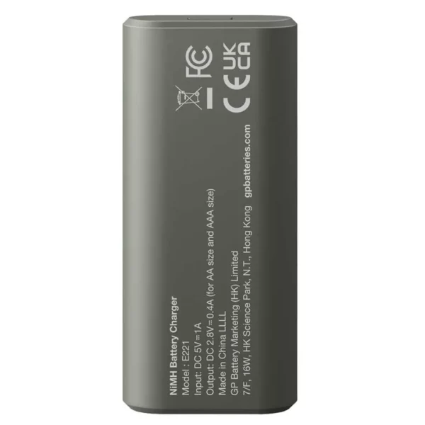 GP RECYKO E221 2 X 2600 MAH R6 AA PİLLİ PİL ŞARJ CİHAZI (GP-E221/270AHCER21-2GTLB2) (4172) - Görsel 4
