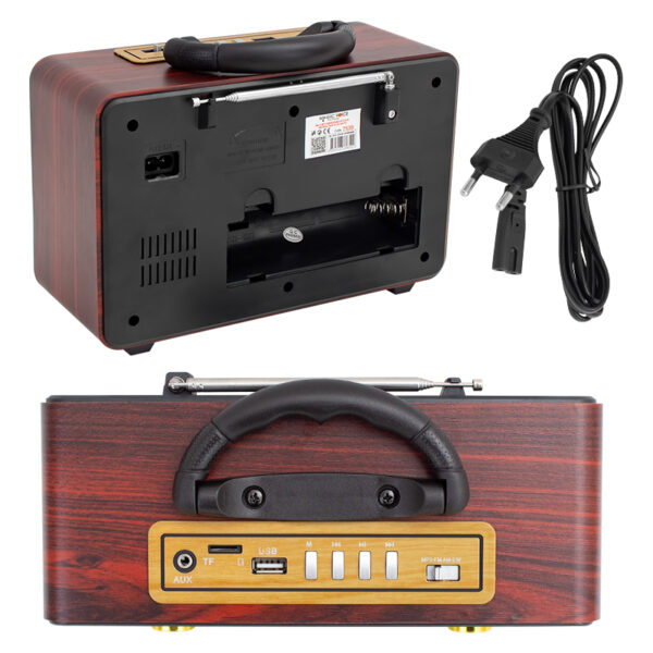 MAGICVOICE MV-110BT USB/SD/FM/BLUETOOTH DESTEKLİ NOSTALJİK RADYO (4172) - Görsel 2