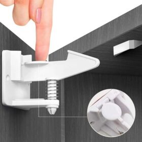 Bebek Çocuk Güvenliği Korumalı Yapışkan Çekmece ve Dolap İçin Tutucu Gizli Güvenlik Kilidi (4172)