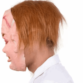Çaki Maskesi Kahverengi Saçlı Lateks Et Chucky Çaki Maskesi (4172)