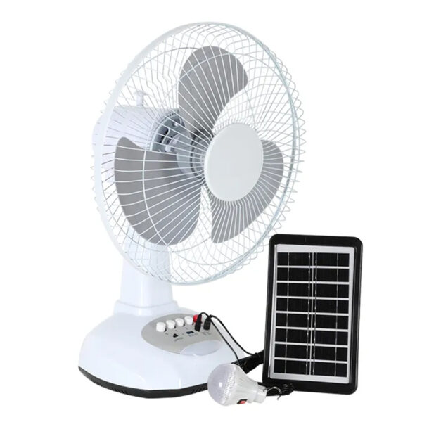 3 KADEMELİ FAN VANTİLATÖR AMPUL - LEDLİ - SOLARLI POWERBANK (4172) - Görsel 3